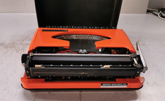 Brother Young Elite Typewriter Retro Vintage Antique Orange Alphabetic Array JP