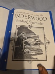 Underwood Typewriter Instruction Manual Standard Reprint