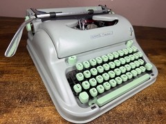 Excellent! Serviced Cursive/Script 1962 Hermes Media 3 Vintage Typewriter