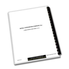 Royal Quiet De Luxe Typewriter (1940-1947) Operating Instructions User Manual