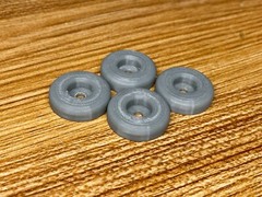 Replacement Foot Mounts (Set of 4 Feet) for 1950s Hermes 2000 Typewriters