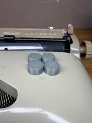 Replacement Top Lid Foot Mounts (Set of 4) for Triumph Portable Typewriters