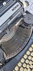 1960’s Adler J5 Dark Gray/Blue Vintage Portable Typewriter Tested Working Well