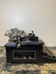 1928 Royal 12 Model 10 Typewriter Beveled Glass Sides 12-835920 As Is See Photos