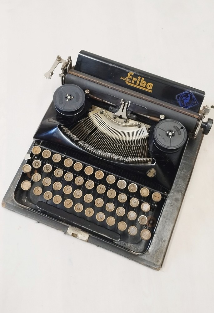 Seidel & Naumann Erika no.5, Typewriter, Vintage, Germany, 1930s, works, rare