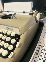MCM 1965 Smith Corona Sterling Portable Typewriter Elite Tested