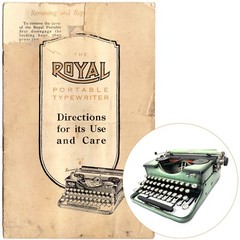 ORIGINAL 1st Gen. Royal Model P Typewriter Instruction Manual Antique Vtg User 3