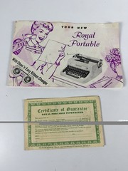 Rare! Original 1957 Vintage PINK Royal Quiet DeLuxe Portable Typewriter w/ Case