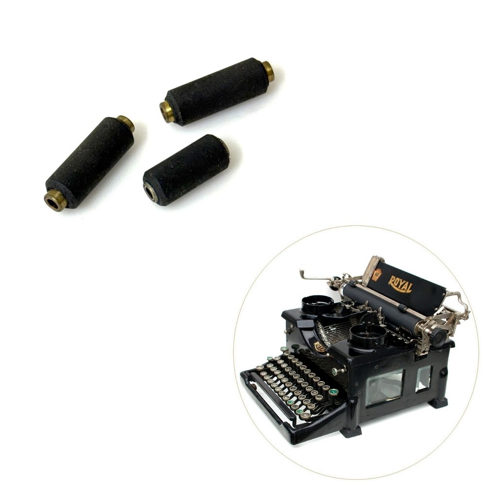 NEW RUBBER Front Feed Rollers for Royal No 10 Typewriter Original Carriage Vtg