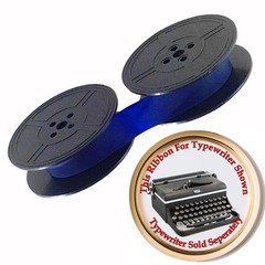 BLUE Ink Typewriter Ribbon for a 1939-42 Royal Varsity Auto Reverse Eyelets