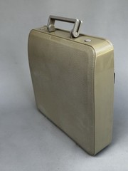 Hermes Rocket Cursive Script Typewriter with Hardshell Carrying Case 1980