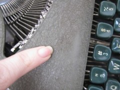Vtg c1960s Nippo Japan Cherryland Portable Manual Typewriter W/ Zipper Case