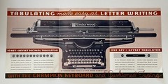 UNDERWOOD TYPEWRITERS. Wide Carriage Models. 1937 Promotional.