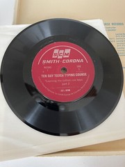 1961 Smith-Corona 10-Day Touch Typing Course 5 Vinyl Records & Stand-up Booklet