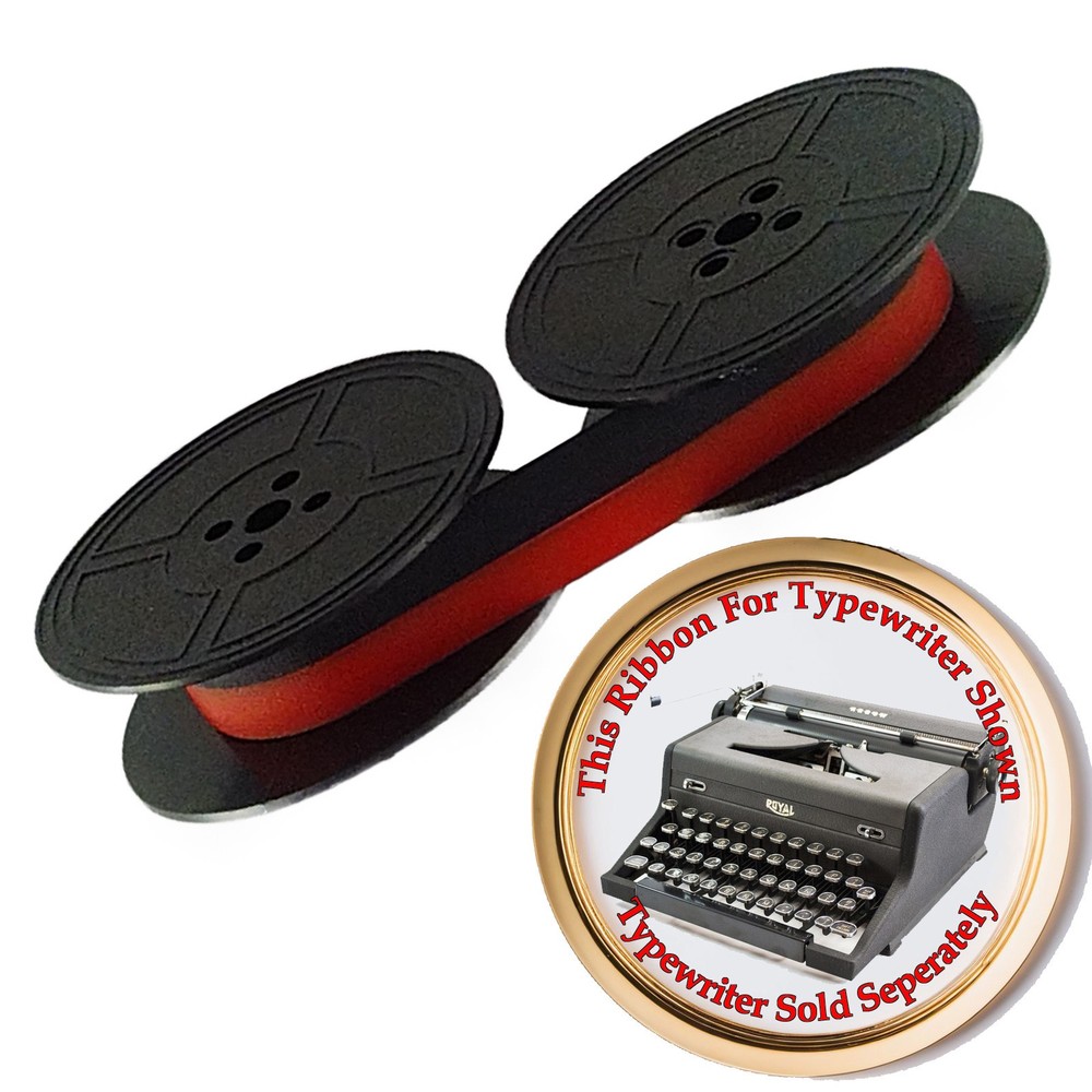 New Black & Red Ink Ribbon for 1948-50 Royal Arrow Typewriter (Henry Dreyfuss)