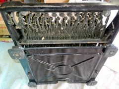 1920’s Royal Model 10 Ribbon Typewriter #X-1404436 Beveled Glass gone PARTS ONLY