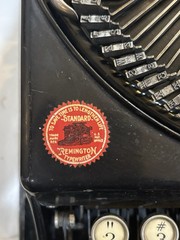 Antique 1926 Remington Portable Typewriter Model No 1 Black Hardshell Case GUC