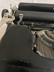 1937 Corona standard typewriter standard Glossy black Flat Top Beautiful
