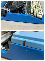 Royal Century Portable Typewriter • Blue Japanese-Made Manual w/ Case • Tested