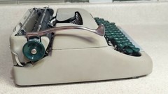 Smith Corona Sterling Typewriter, Case & Key, Original Manual, Papers & Brush