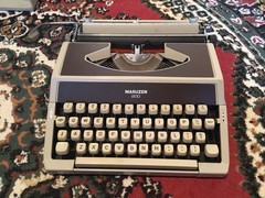 Maruzen 200 Typewriter Color Black Vintage Retro Used From Japan