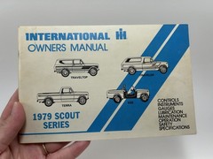 1979 International Scout II Owners Manual Lot MSO Bill of Sale Factory Invoice