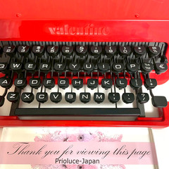 Olivetti Valentine Manual Typewriter with Case Vintage Red AS IS
