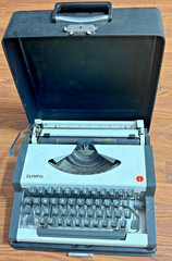 Olympia B12 Portable Typewriter with Case WORKS GREAT
