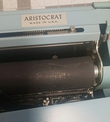 Vintage 1960s Royal Aristocrat Portable Manual Typewriter w Case Baby Blue WORKS