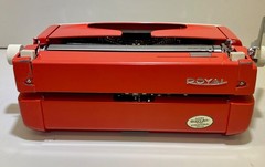 Antique 1965 Red Royal Custom Vintage Typewriter #GM 6309761