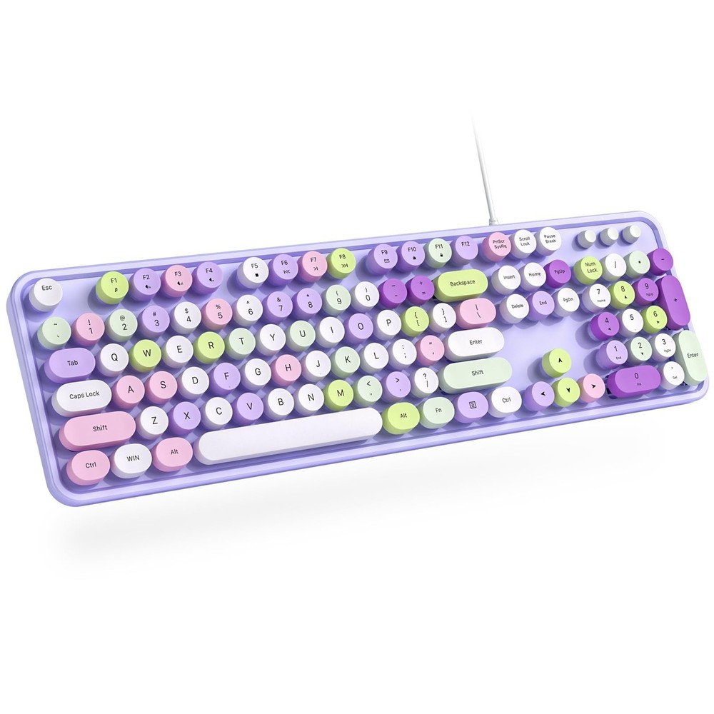 Dilter Wired Keyboard, 104 Keys Full-Sized Typewriter Keyboards, USB Office K…