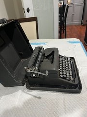 Vintage 1938 Royal Arrow Typewriter w/ Case Glass Keys Tested Cleaned Nice Shape