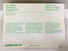 Olympia Report Electronic Typewriter Replacement Parts OPERATING INSTRUCTIONS