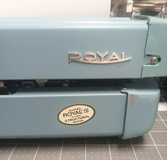 Vintage 1960s Royal Aristocrat Portable Manual Typewriter w Case Baby Blue WORKS