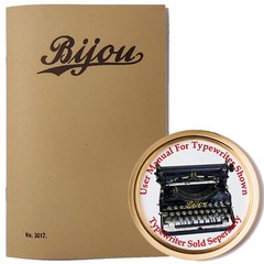 Bijou Folding Typewriter (Off Label Erika) User Instruction Manual Guide