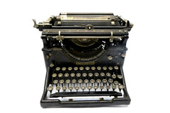 Antique Underwood Black Manual Standard Typewriter Desktop Desk 8/12/1924 Parts