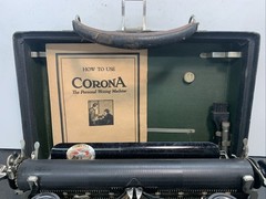 1917 Corona Personal Writing Machine Typewriter No. 3