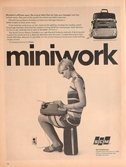 1967 Smith Corona Electric Portable Print Ad Vintage Ephemera Art Decor Miniwork