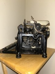 Vintage Antique Underwood No. 5 1917 Standard Typewriter Black Collectible